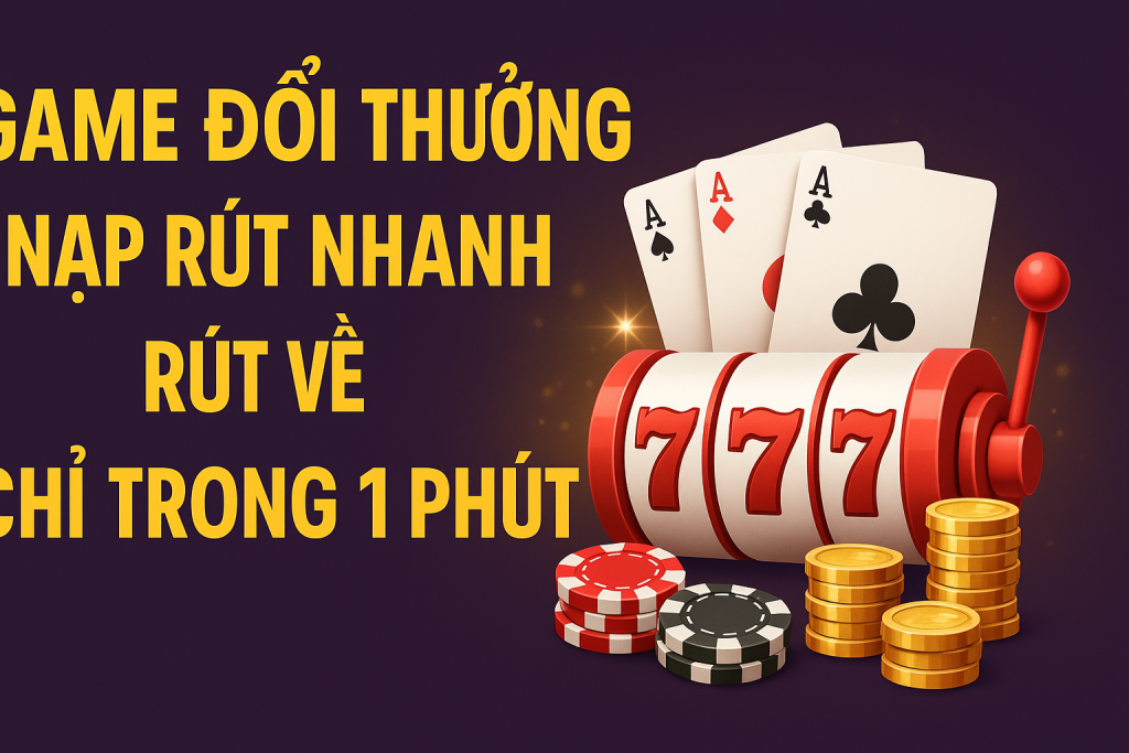 Game Đổi Thưởng Nạp Rút Nhanh – Rút Về Chỉ Trong 1 Phút: Trải Nghiệm Giải Trí Siêu Tốc, Siêu Lợi Nhuận