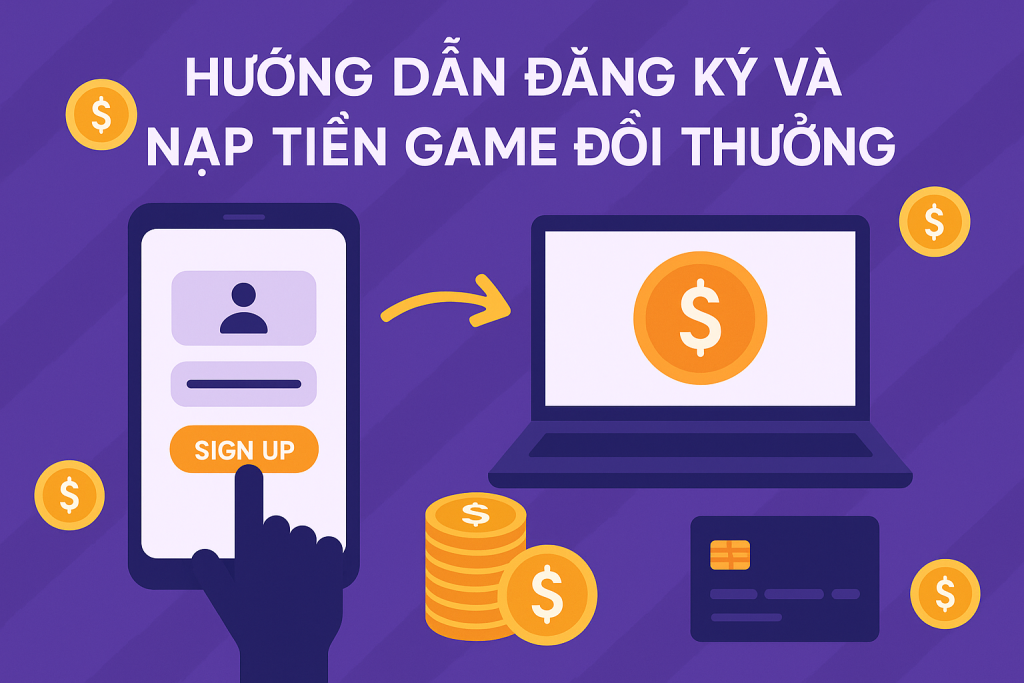 Hướng Dẫn Đăng Ký Và Nạp Tiền Game Đổi Thưởng Từ A–Z